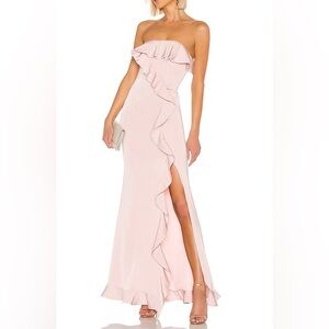 Revolve NBD Luna Maxi Gown in Pink